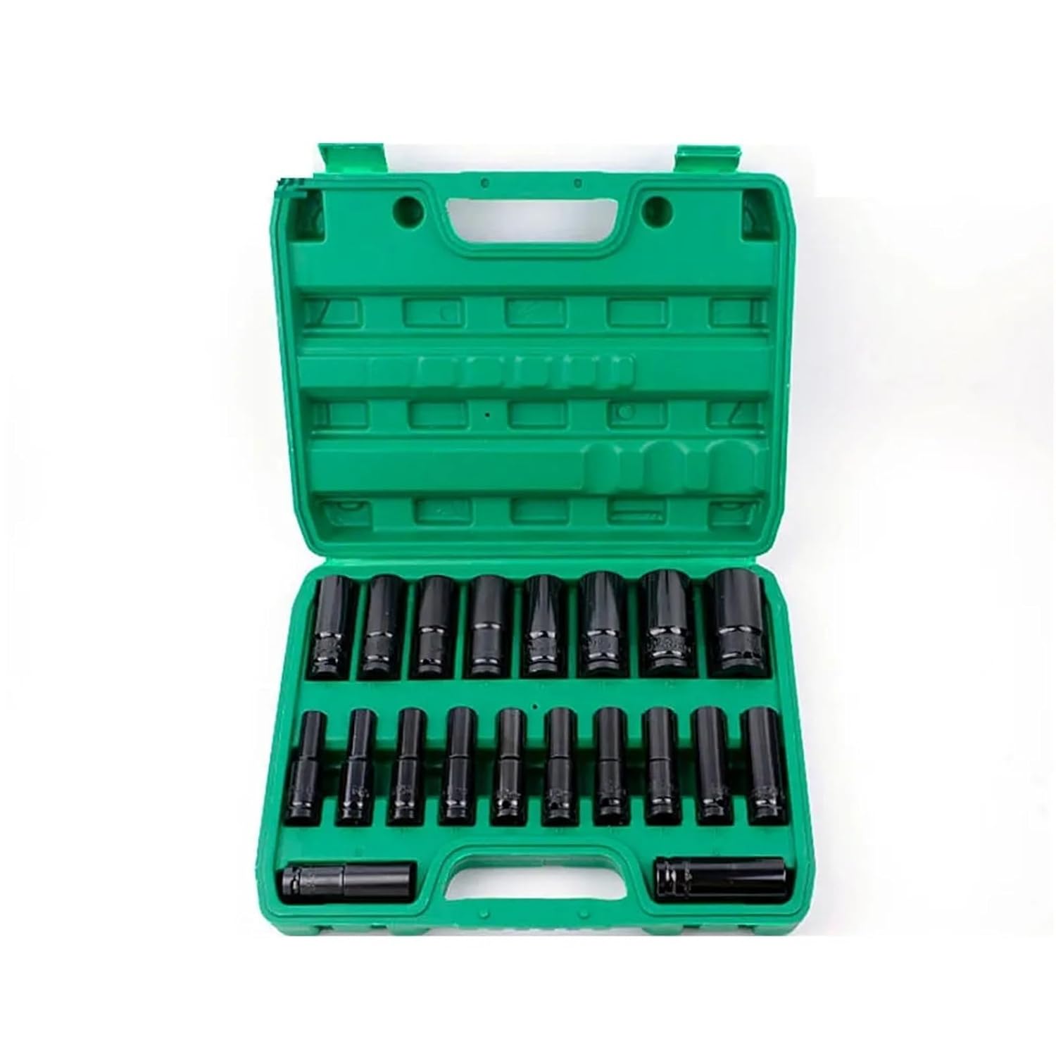 1/2 Inch Drive Socket Set Metric Deep Socket Set 6 Point Hex Design Impact Socket Set 10Pcs(20pcs)