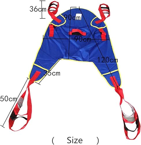 Miniatura 2 de Eslinga de elevación de pacientes, manta de transferencia médica de pierna dividida para bariátrica, enfermería, cuidador, ancianos, discapacitados,