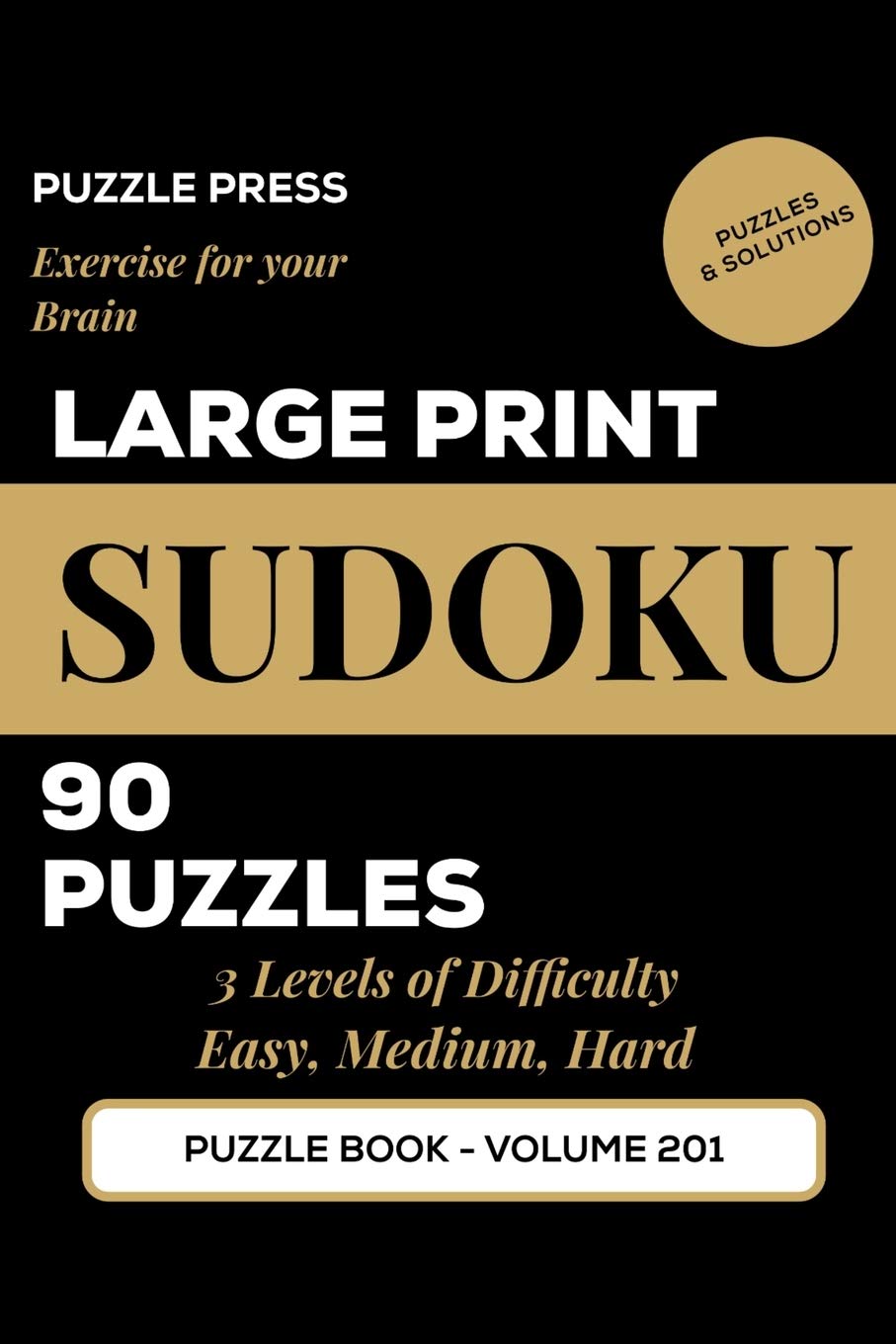 Large Print Sudoku: Puzzle Book for Seniors, Adults, Elderly and Vision Impaired | Easy, Medium and Hard Puzzles