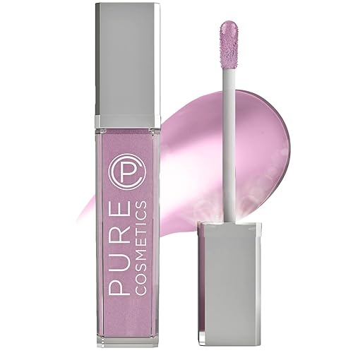 Pure Cosmetics - Brillo de labios hidratante y ultrahumectante con aceite de jojoba, aceite de almendras dulces y vitamina E, aplicador con LED y