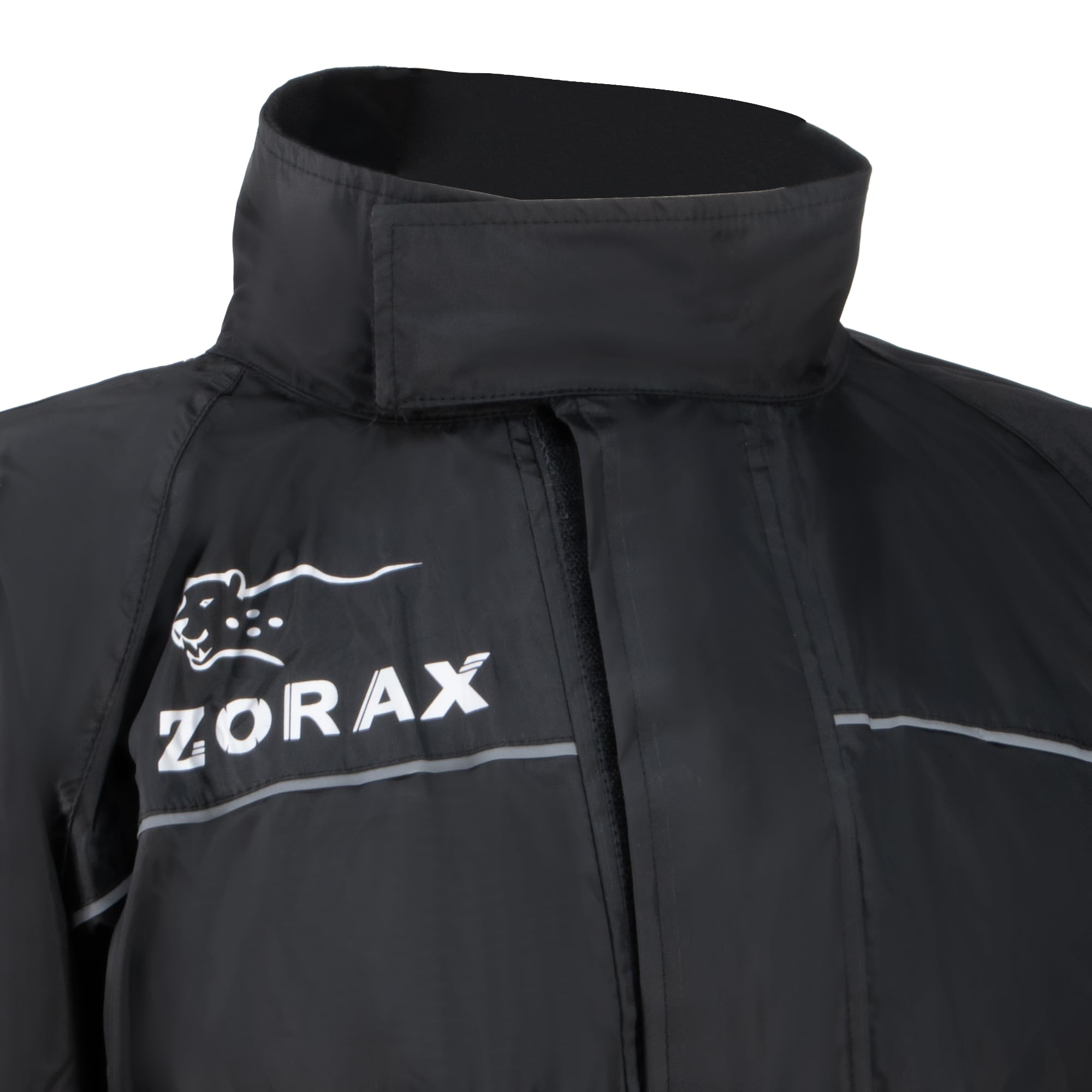 Zorax Veste de pluie imperméable pour homme et femme avec bandes réfléchissantes et sac de transport
