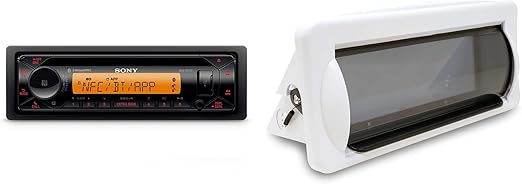 Sony Marine MEX-M72BT with White Marine Cover