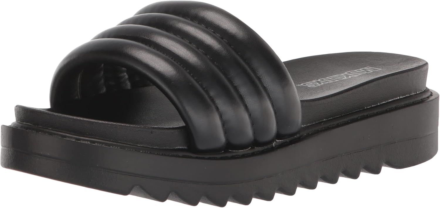 MUK LUKS Women's Sun Catcher Sandals, Black, 7