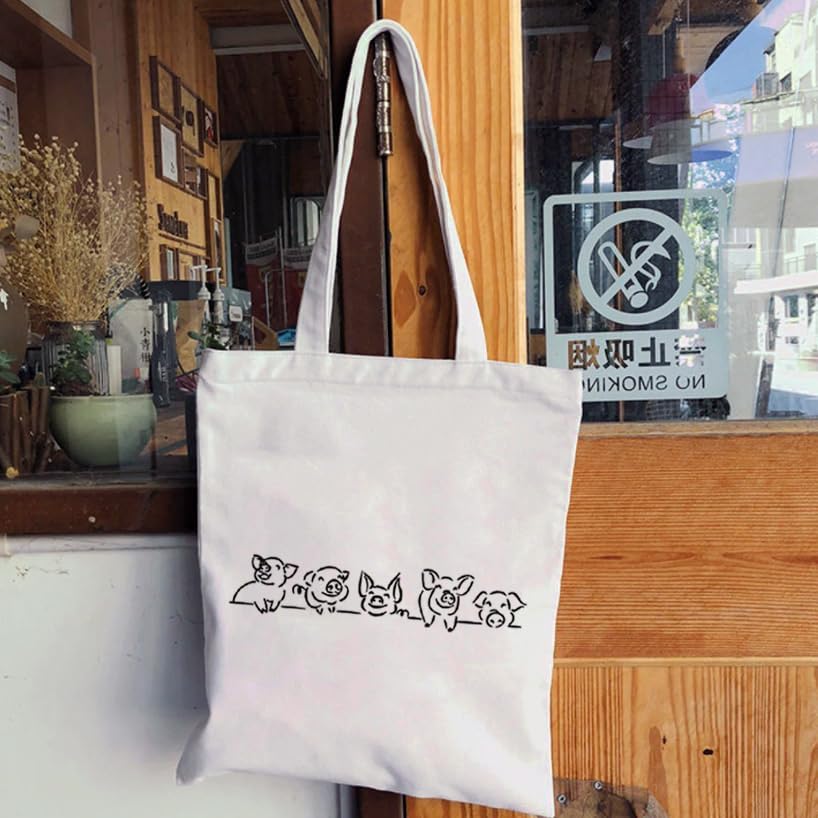 Miniatura 4 de XYANFA Bolsa de maquillaje de cerdos, regalo para amantes de los animales, bolsa con cremallera, regalo para granjero de cerdos, regalos para