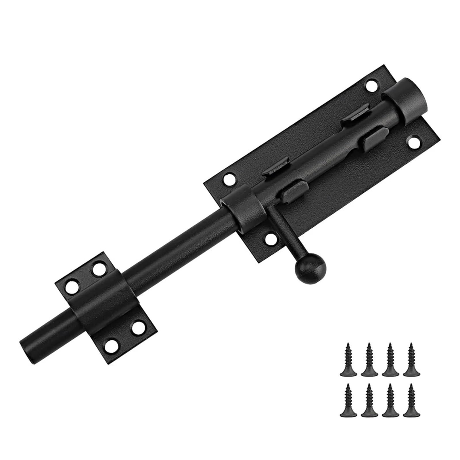 Loquet de porte coulissante robuste avec boulon tournant anti-rouille pour enclos