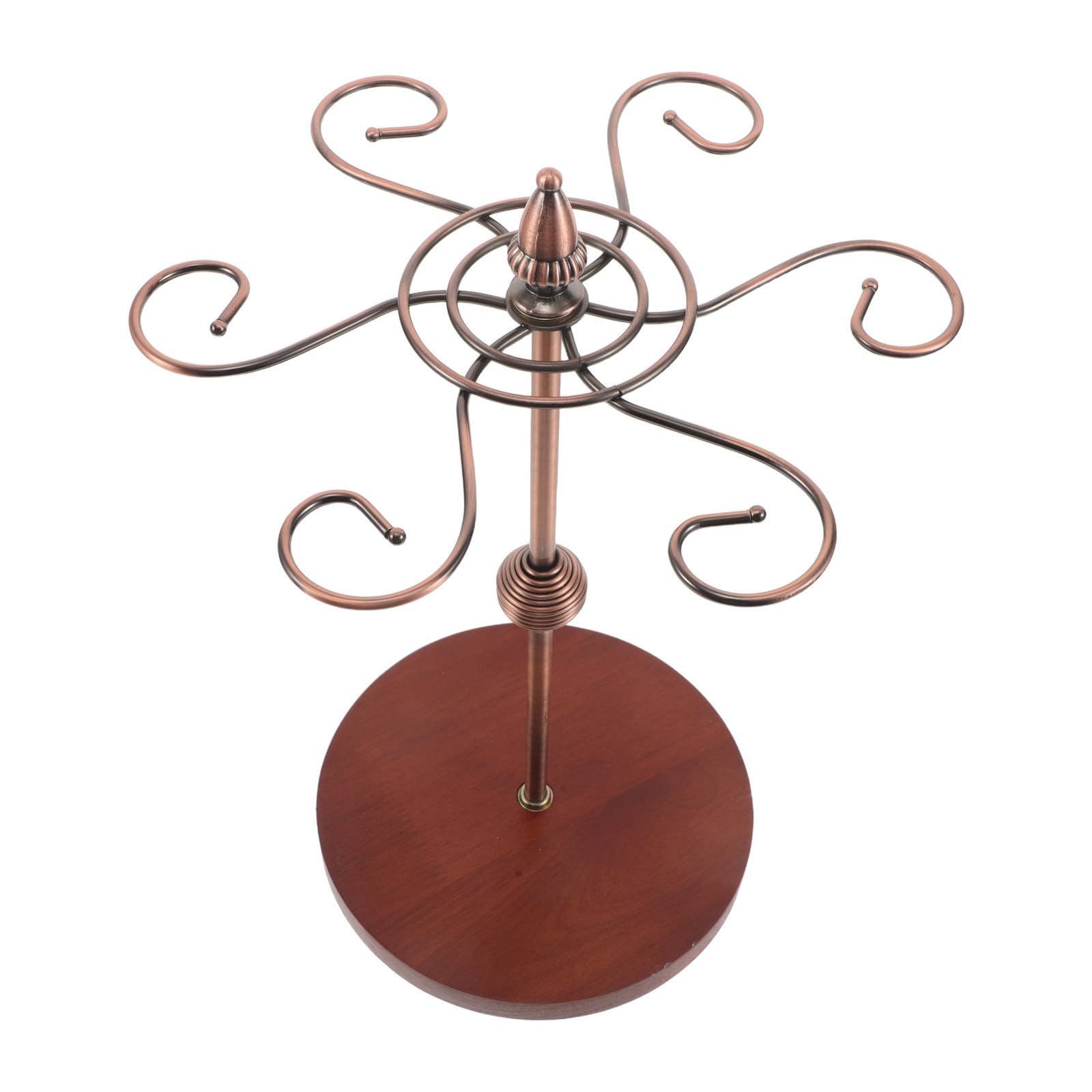 Medaille mit 360° Drehbarer Holzsockel Präsentationsständer aus Metall und Holz für Stabile und Kompakte Auszeichnung Aufbewahrung Schreibtisch und Tisch