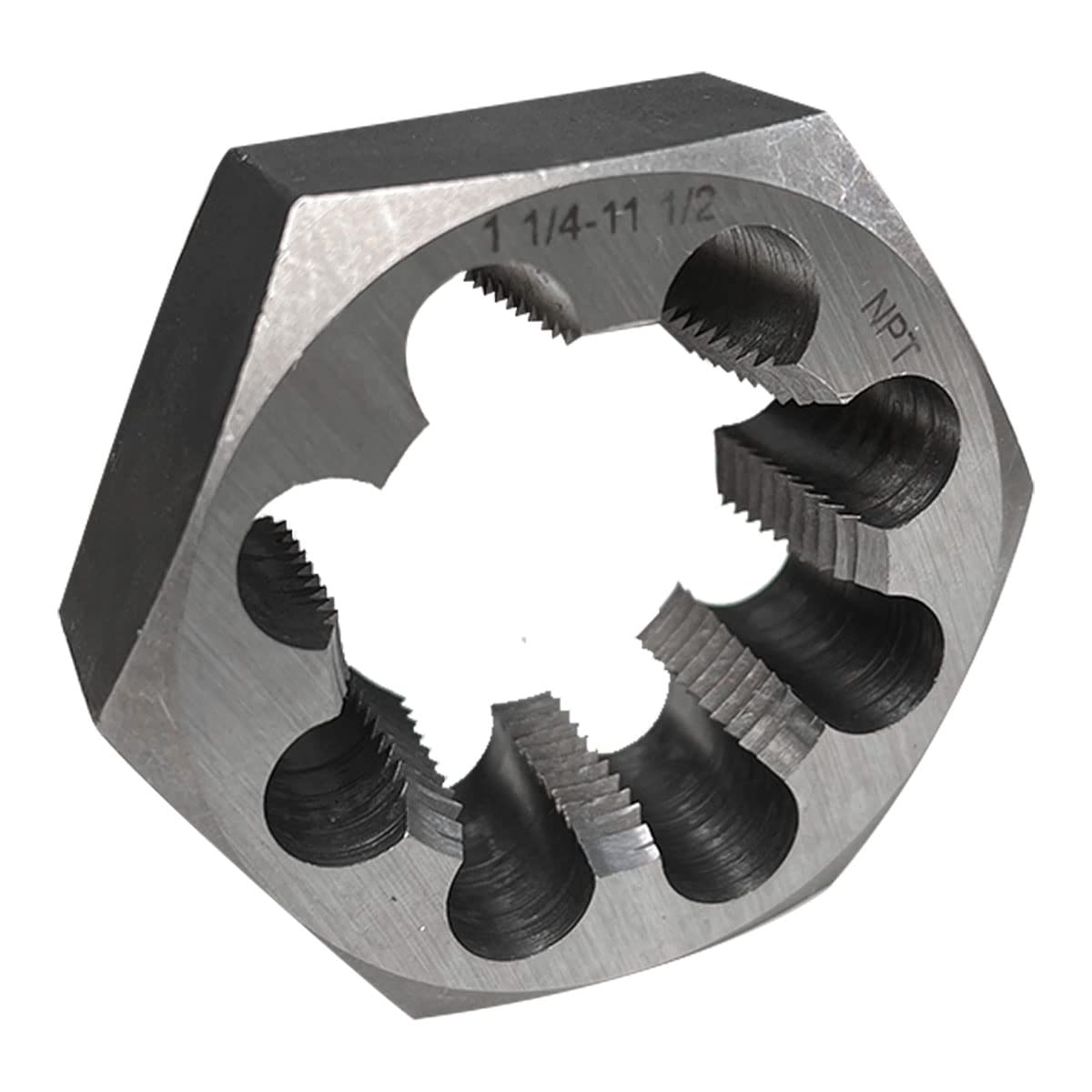 Npt Pipe Die Hex Die Carbon Steel Rethreading Die 1/2-14 — Amazon image 2