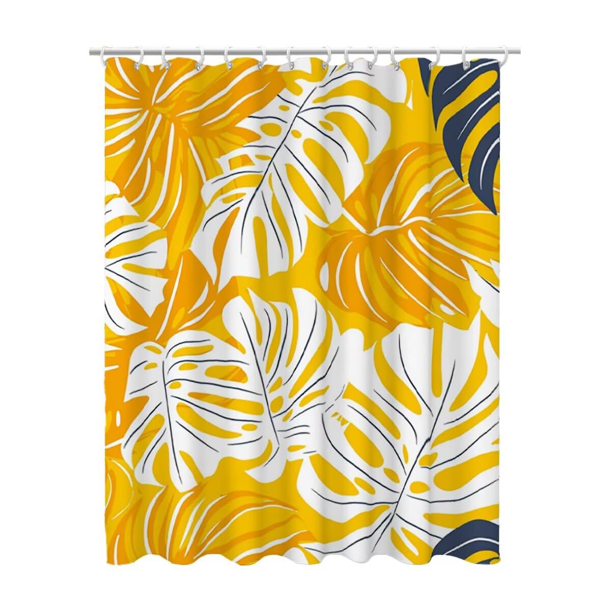 Rideau de douche 120 x 200 à motif feuille, un cadeau utile maison
