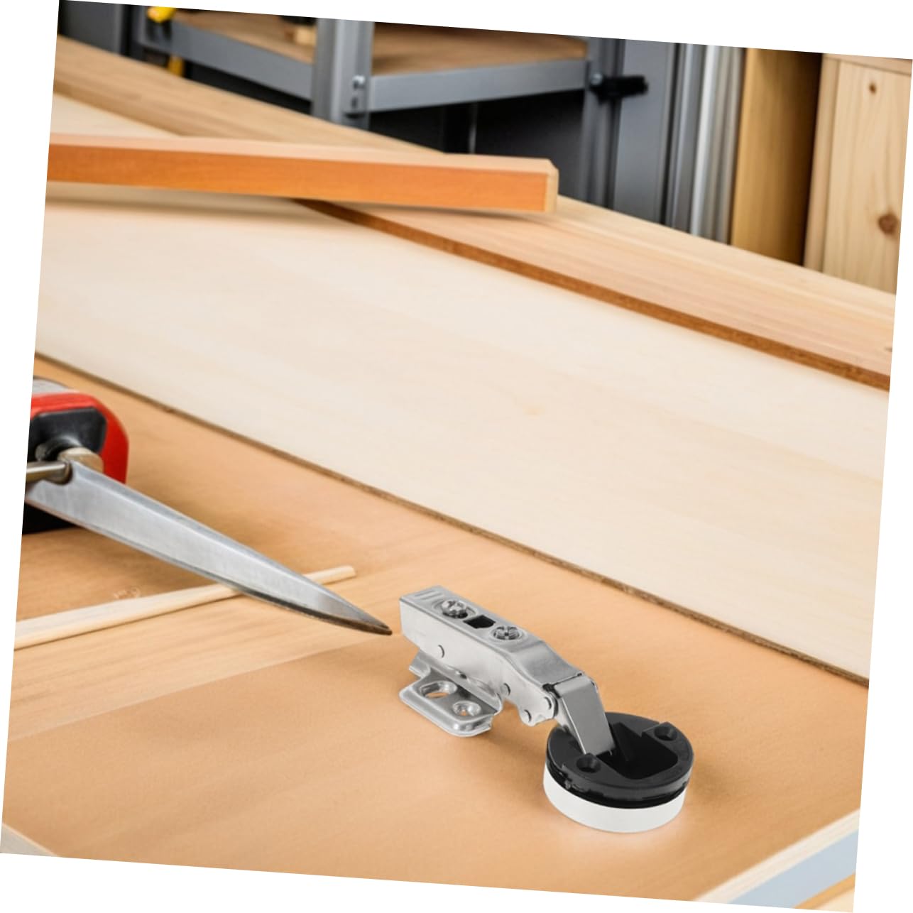 TEHAUX 6 Pezzi Cerniere Chiusura Morbida con Damping Design Elegante per Armadi e Vetrine Alta