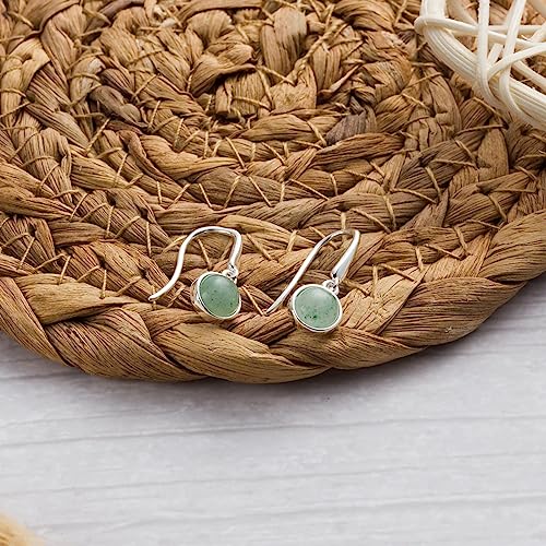 Philip Jones Green Aventurine Drop Earrings - Image 5