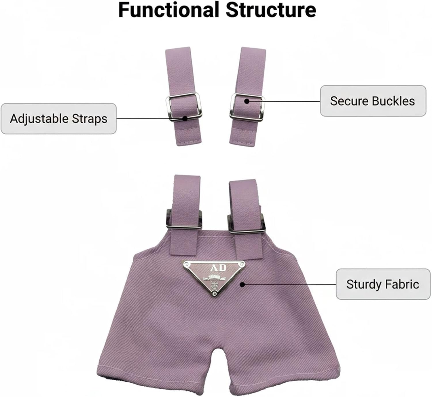 Elegant 17CM Doll Clothing Set with Hat (No Doll) – Premium Thicker Fabric Accessories for Collector Display & Photography Purple