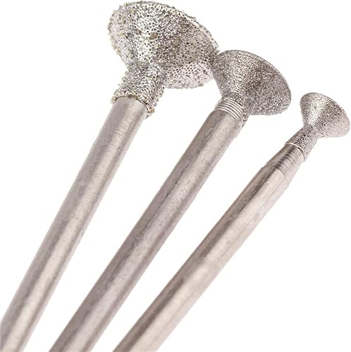 Miniatura 4 de 6PCS 2.35mm Diamond Grinding Word Jade Tools Needle Agate Tool 123468MM