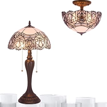 WERFACTORY Tiffany Lamp Series SAStained Glass Style Lampshade Decorative Living Room Bedroom