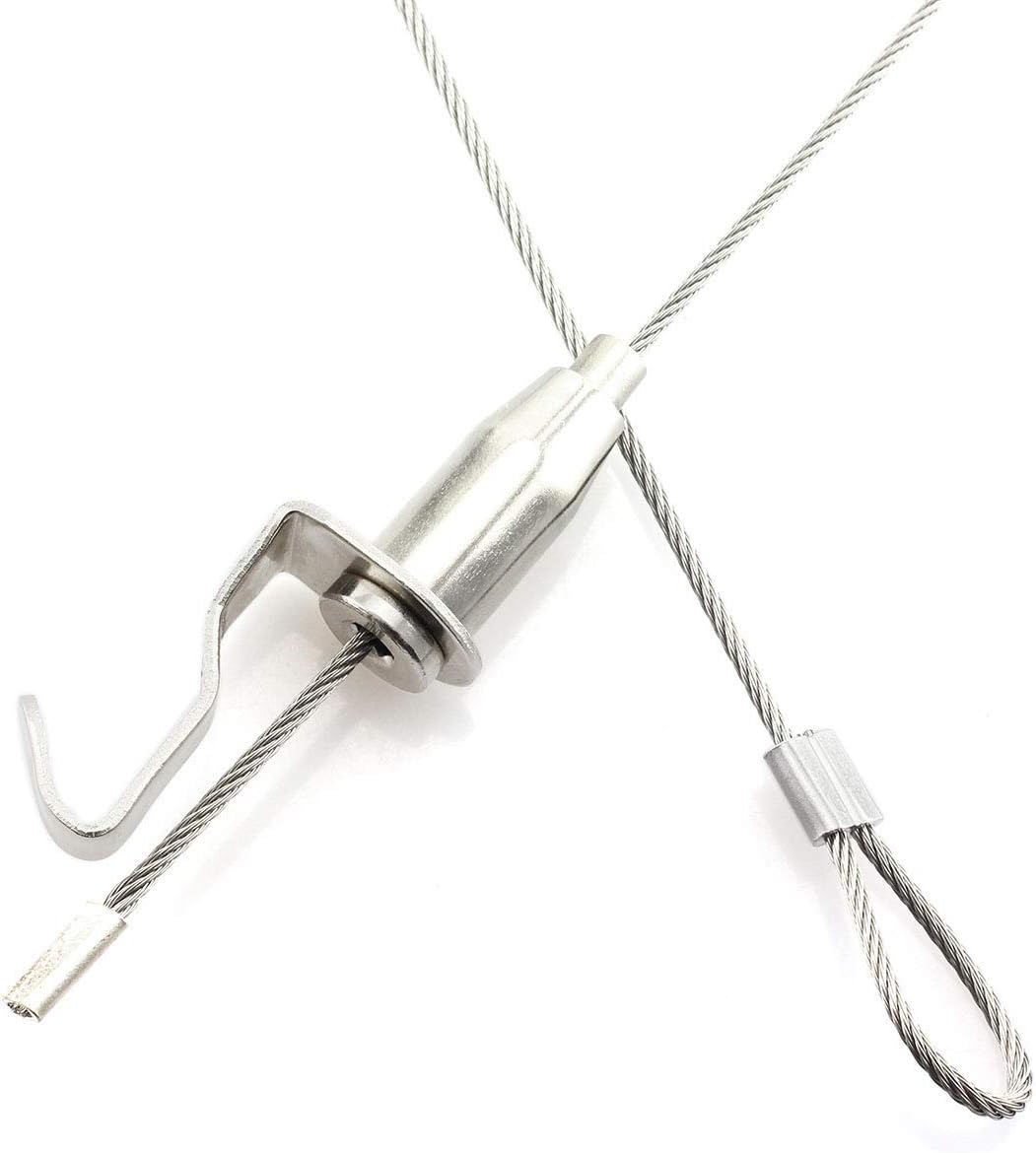 Limited Discount Heyous 2 Sets Professional Art Hanging System Picture Display Kit with 2xMolding Hook 2xAdjustable Picture Hanging Hook 2x1 Meter 2mm Twister Stainless Steel Cable New Arrivals Heyous 2 Sets Professional Art Hanging System Picture Display Kit with 2xMolding Hook 2xAdjustable Picture Hanging Hook 2x1 Meter 2mm Twister Stainless Steel Cable