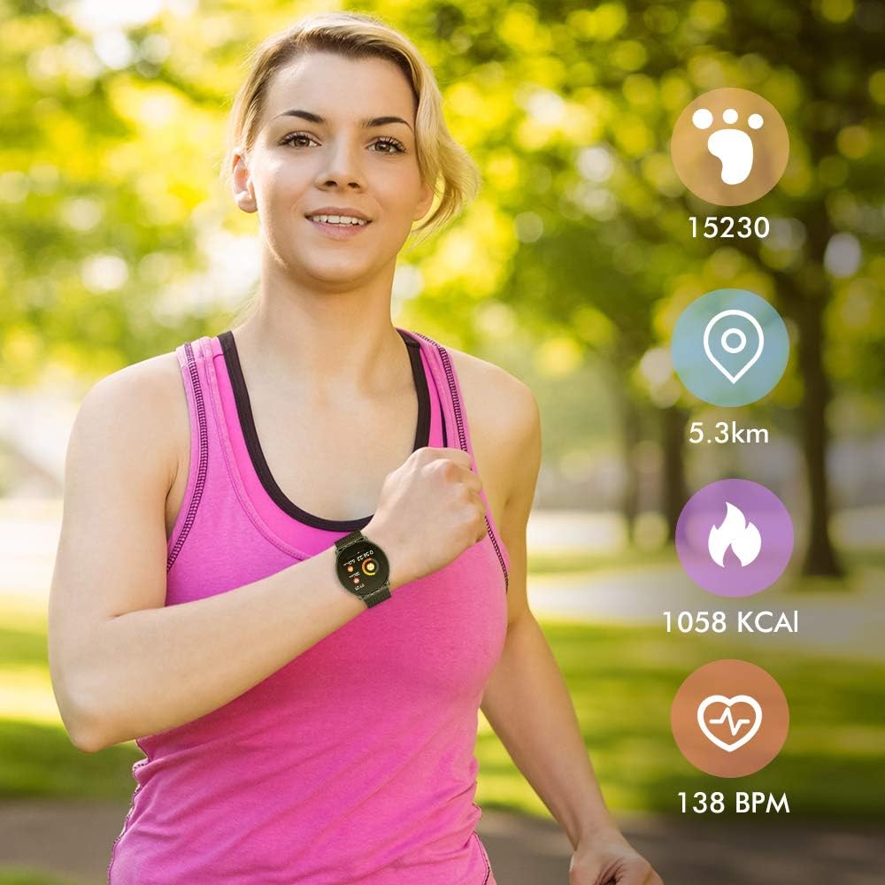 Umidigi - Reloj inteligente, reloj de pulsera deportivo, con SMS Facebook,  Twitter, WhatsAPP, notificación de Skype, compatible con iOS y Android para  hombre y mujer (2 pulseras) : Amazon.es: Electrónica