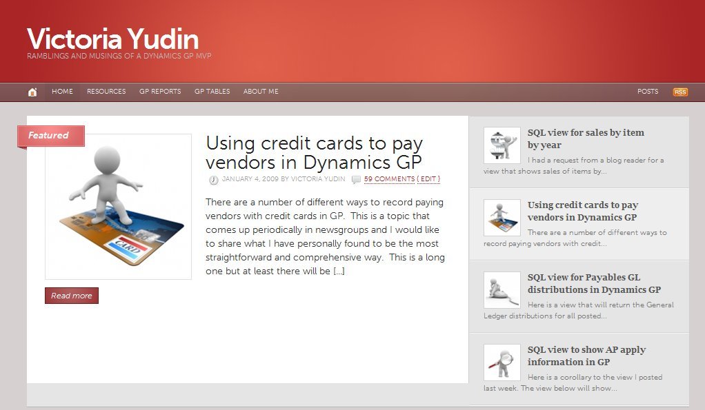 Ramblings and musings of a Dynamics GP MVP Victoria Yudin