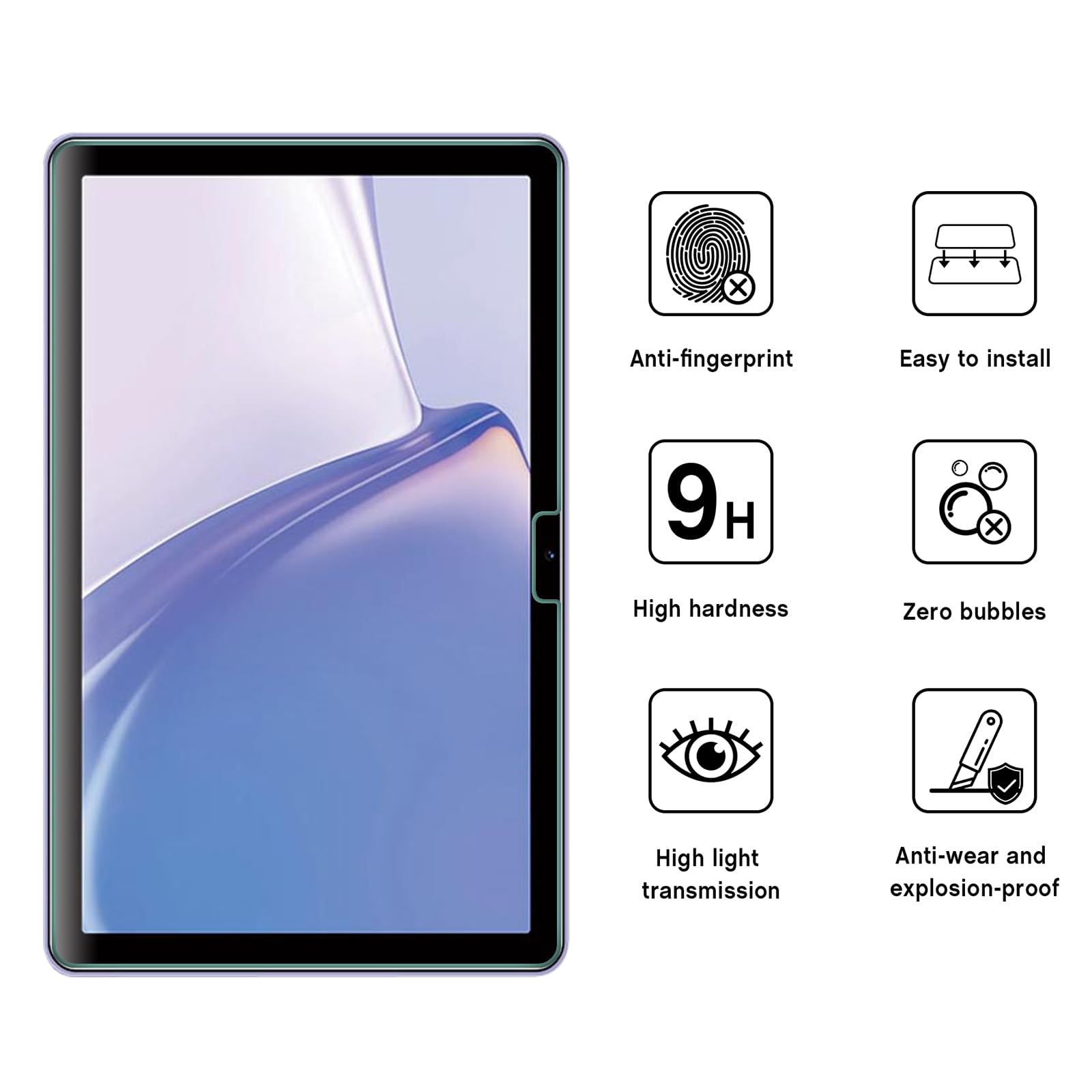 2x Pellicola Protettiva per Wiko T10 Protezione Vetro Flessibile 9H