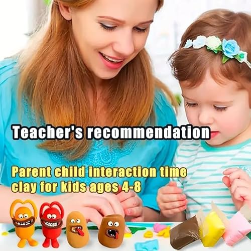 Clay 48 Color Non-Toxic for Kids Soft, Modeling Clay Magic Clay with Sculpting Tools Lightweight, DIY Crafts and Modeling Fun