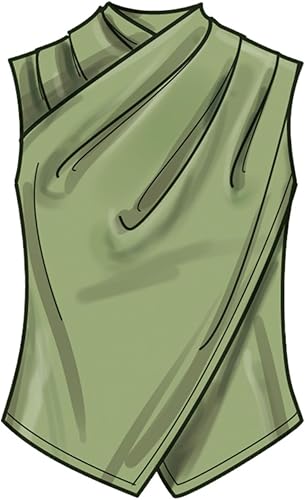 Miniatura 8 de Simplicity Misses' Tops - Paquete de patrones de costura, código de diseño S9783, tallas 6-8-10-12-14, multicolor