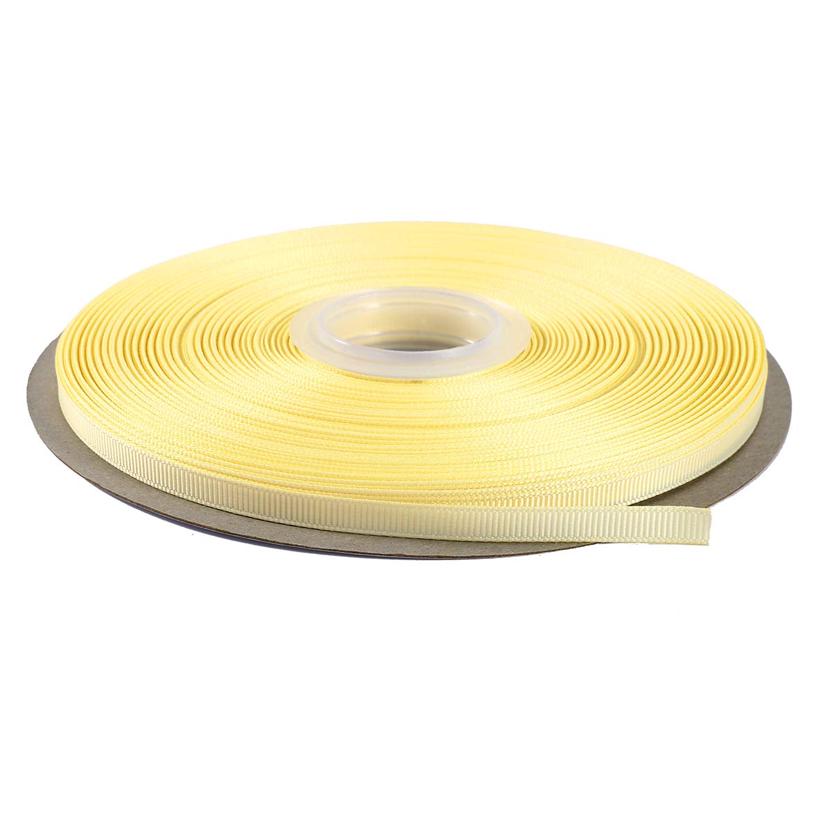 ITIsparkle 6mm Width (1/4") Grosgrain Ribbon 45 Meters (Full Reel) Crafts Gift Wrap Floristry - Ivory Ribbon