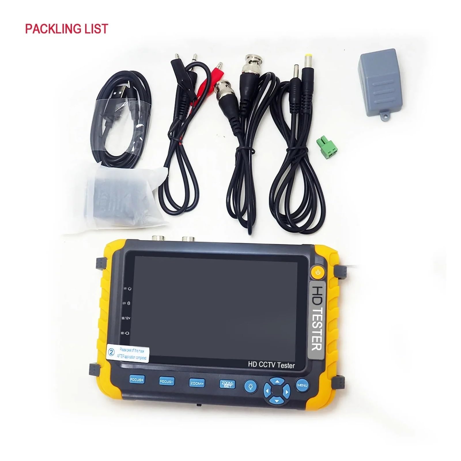 IV8W CCTV Tester Monitor for 8MP AHD TVI CVI CVBS Kamera Testen RS485 PTZ Steuerung VGA Eingang UTP Kabel Testen,Kabeltester(IV8C NO VGA)