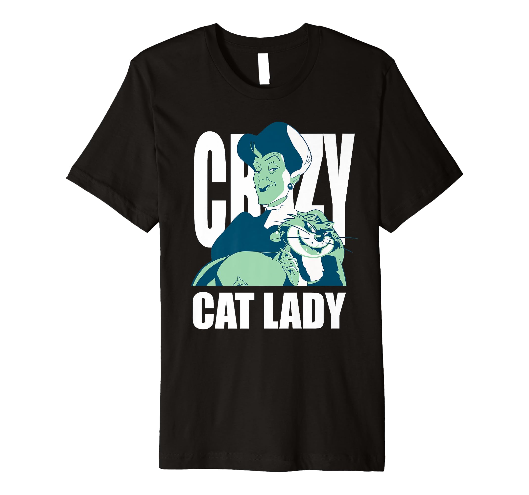 Disney Cinderella Lady Tremaine Lucifer Crazy Cat Lady Premium T-Shirt