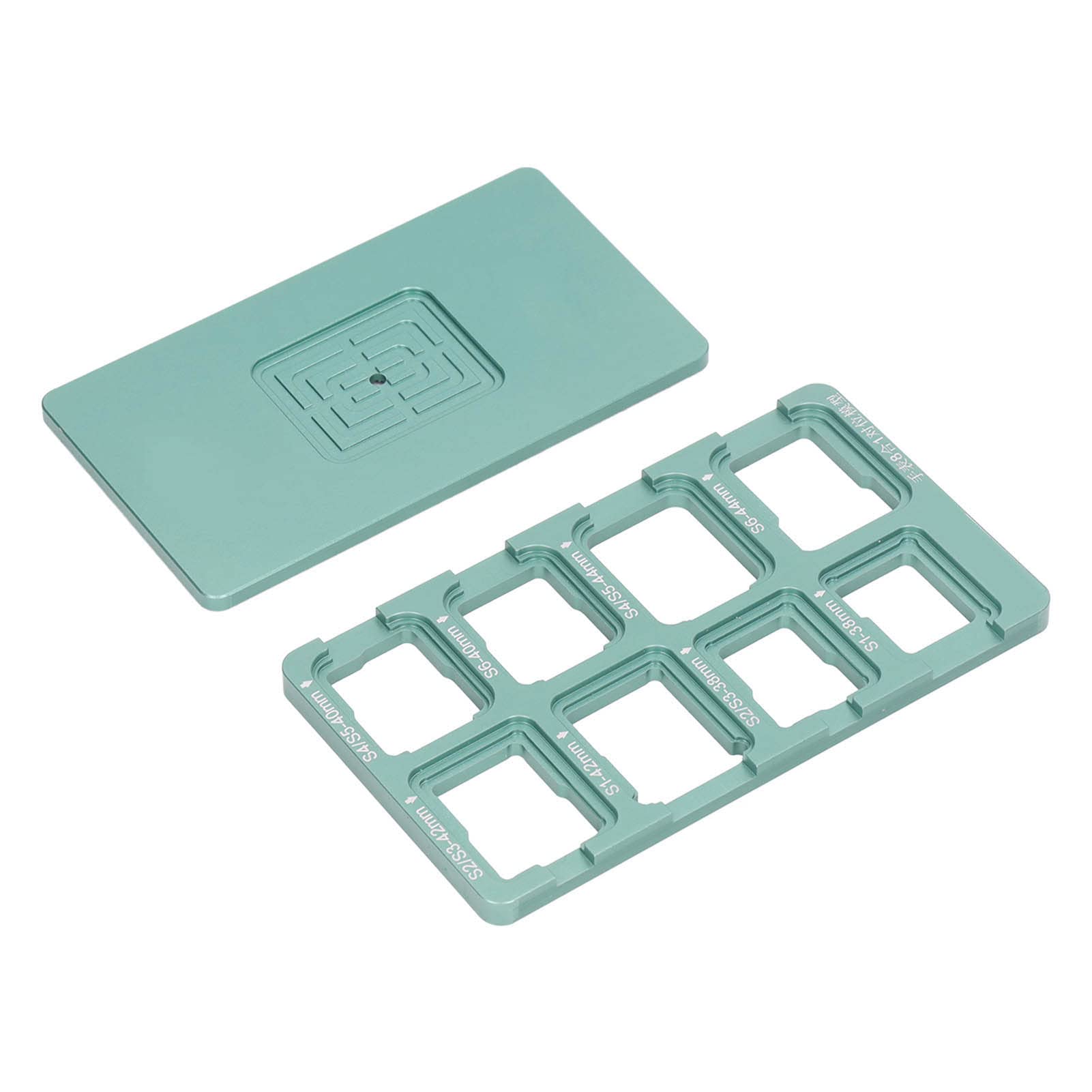 Uhren-Reparatur-Werkzeug-Set, professionelle Positionierungsform aus Aluminiumlegierung, Silikon-Trennpads, Rutschfester Schwamm, Sieb-Schnittlinien-Set für Watch S1, S2, S3, S4,
