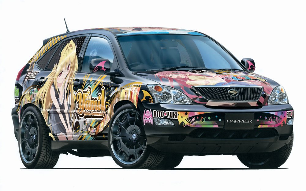 1/24 もっとToLOVEる ハリアー 350G プレミアムL 痛車 プラモ Amazon | 青島文化教材社 1/24 痛車 No.23 もっとToLOVEる~とらぶる