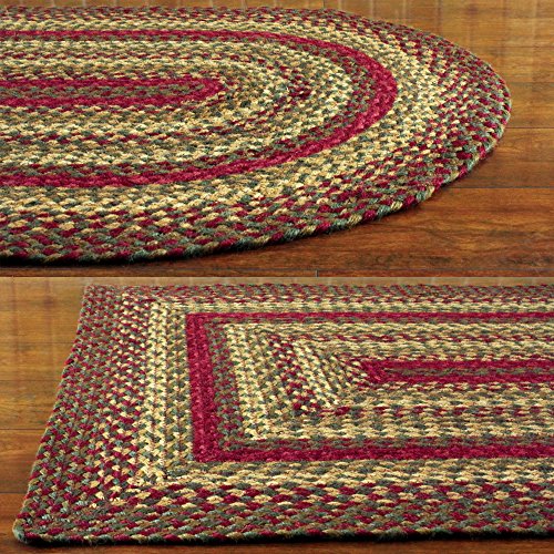 Ihfhomedecorcinnamonpremiumbraidedcollectionprimitiverusticfarmhousejutecotton30daysriskfreeaccentrugdoormatwinenaturalandshadeofbrowns27x48oval  Urban Country Home Decor Ihf home decor cinnamon premium braided collection primitive rustic farmhouse jutecotton 30 days risk free accent rugdoor mat wine natural and shade of browns 27×48 oval  urban country home decor