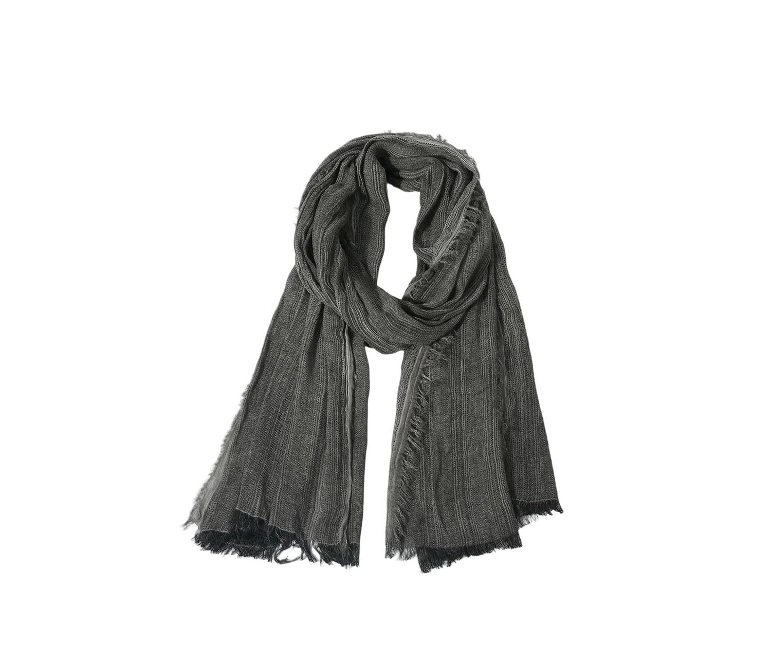 Bufanda vertical a rayas para hombre, complemento masculino de algodón con flecos 6