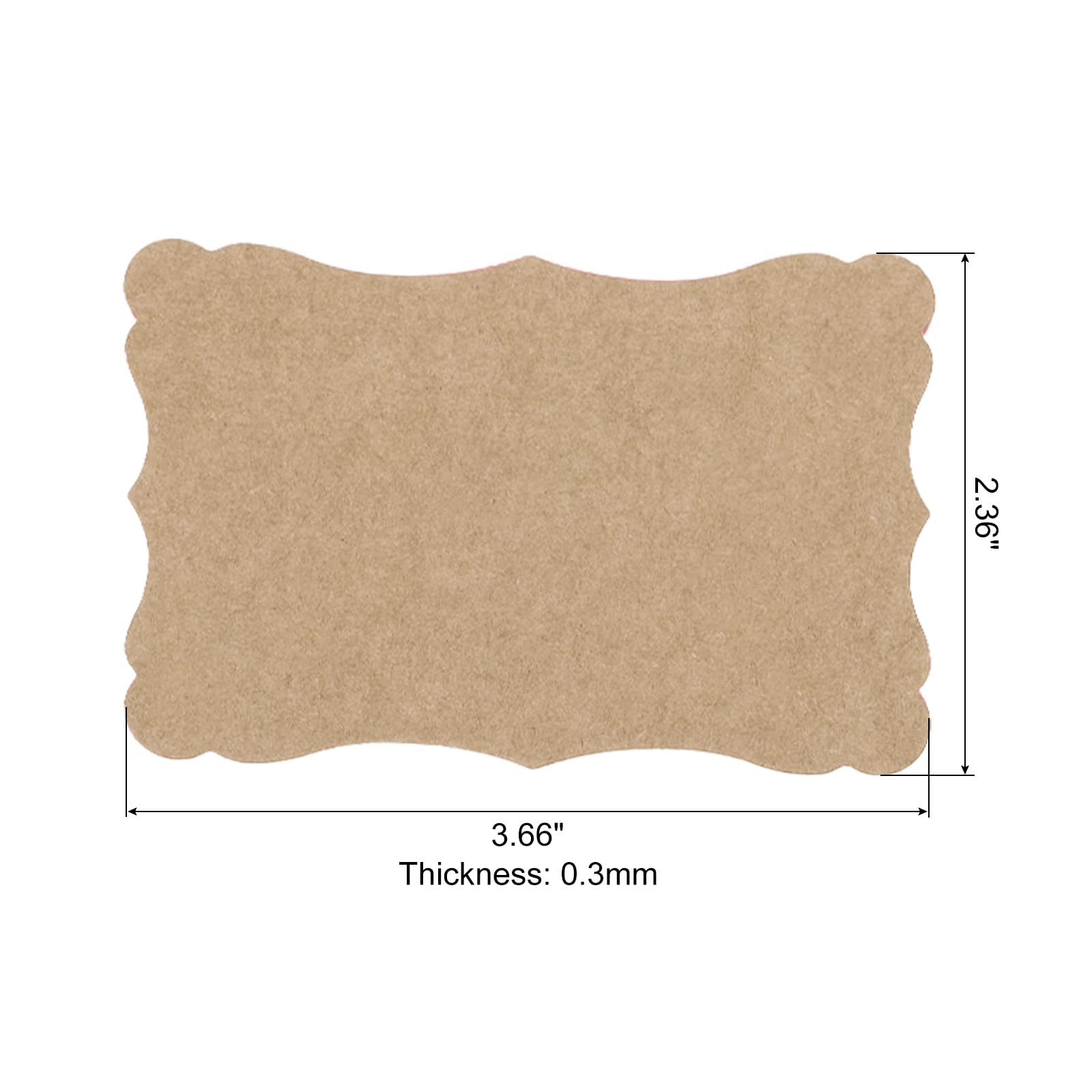 PATIKIL 3.7"x2.4" Blank Paper Business Cards - Image 2