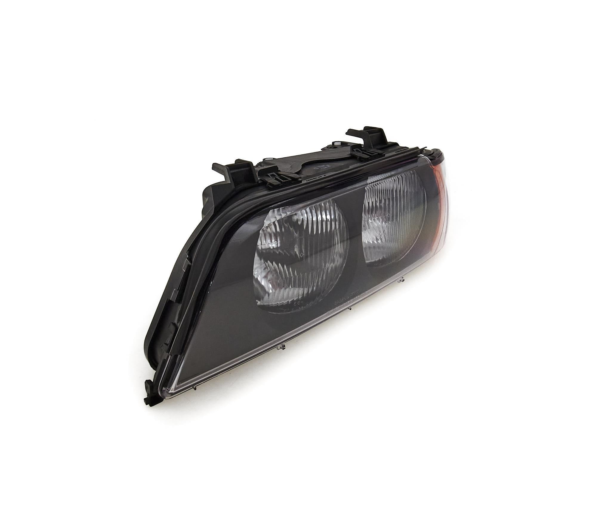 carro Faros delanteros, Lámpara delantera Izquierda 63128362463 adecuado para BMW 5 E39 1996-2000, con servomotor para reg. alcance luces, H7/HB3, CEE