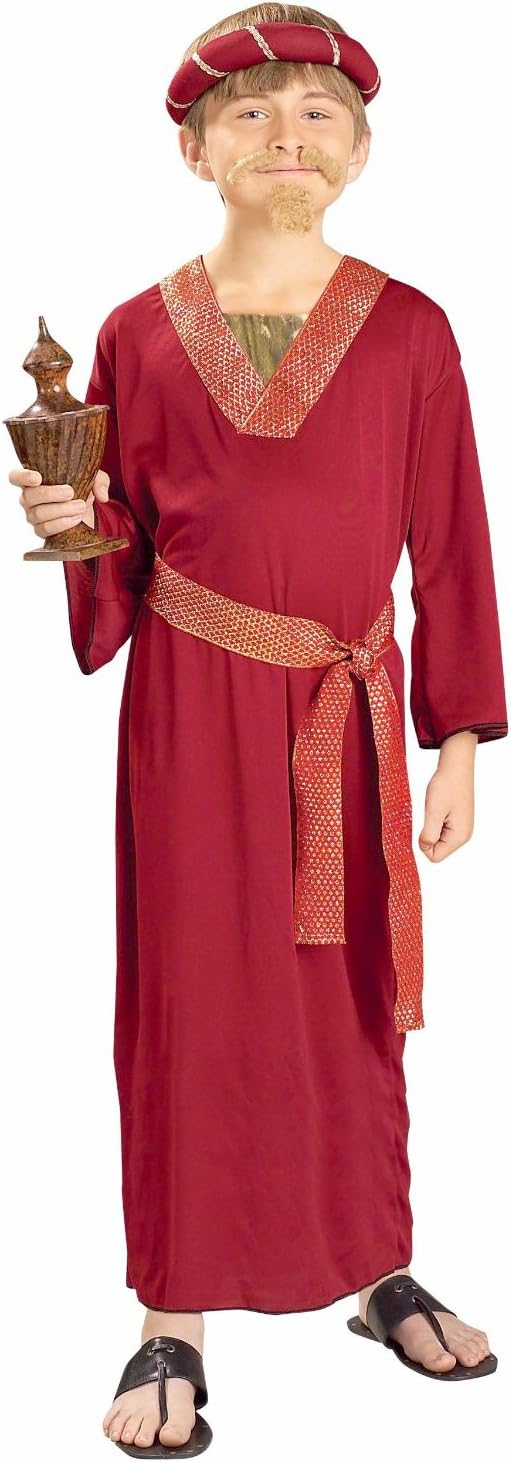 Rubies Child's Forum Biblical Times Wise Man Costume, Burgundy, Large