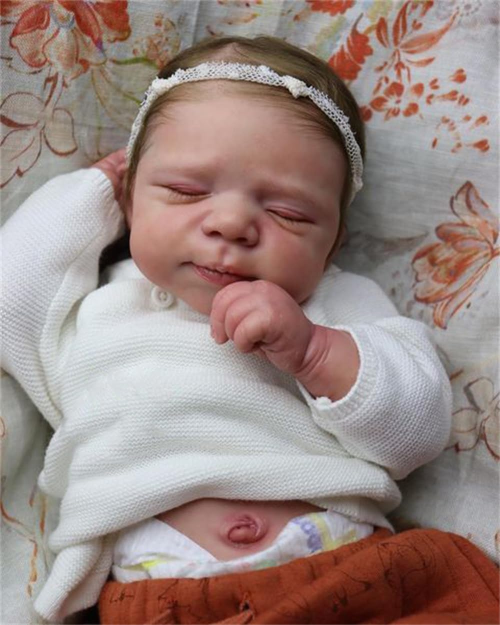 Anano Reborn Baby Doll Girl Pascale 18 inch Full Body Silicone