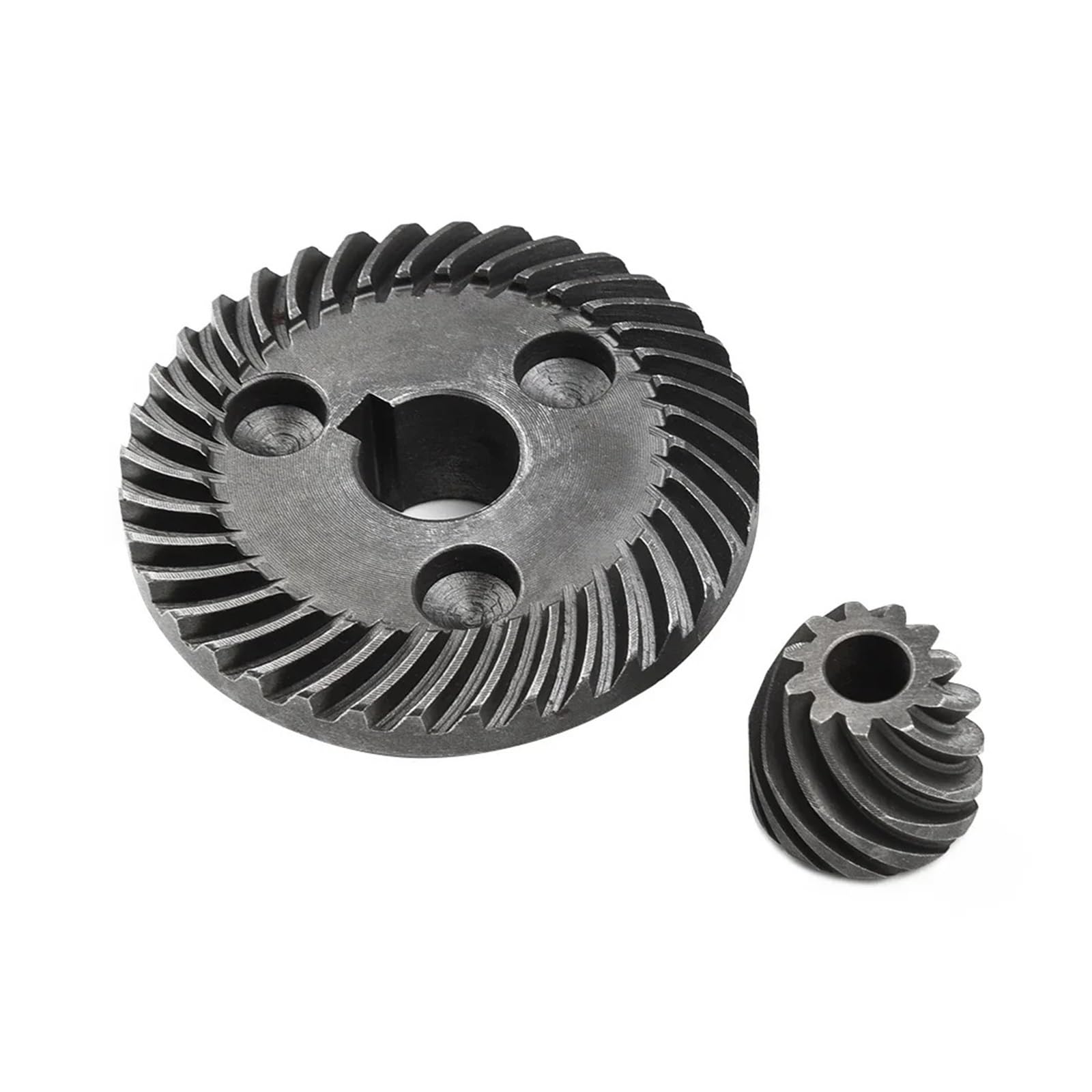 Mztzhvnvgk One Color 47.5Mm 12Mm Teeth 36 Spiral Bevel Gear Kit For 9553 9555 9557 Angle Grinder Replacement Silver Ring Gear Bevel Gears