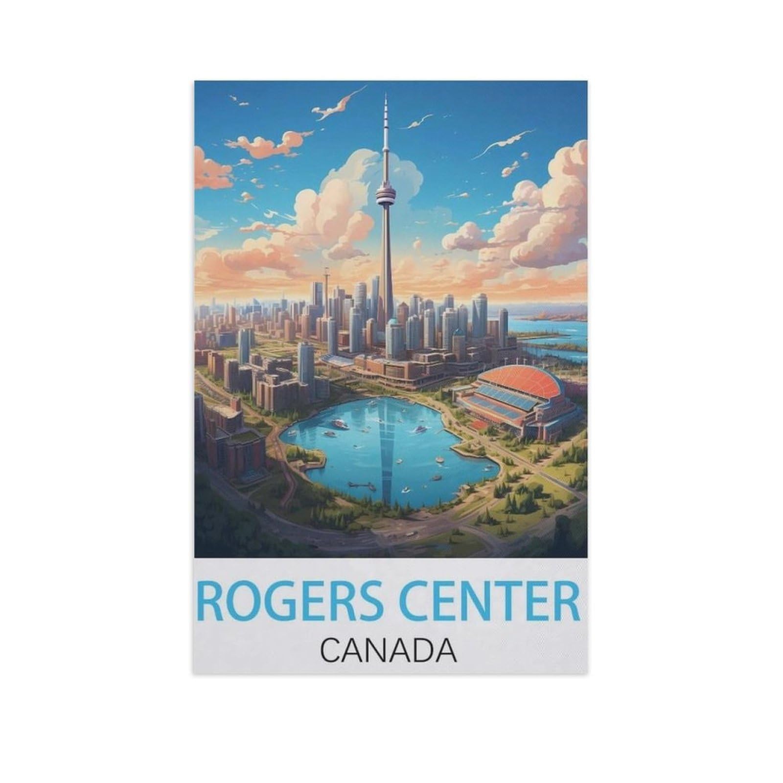 Paper Jigsaw Puzzle 1000 Pieces，Rogers Center Canada，Adult Children Toys Decompression Game（38x26cm）-AK23