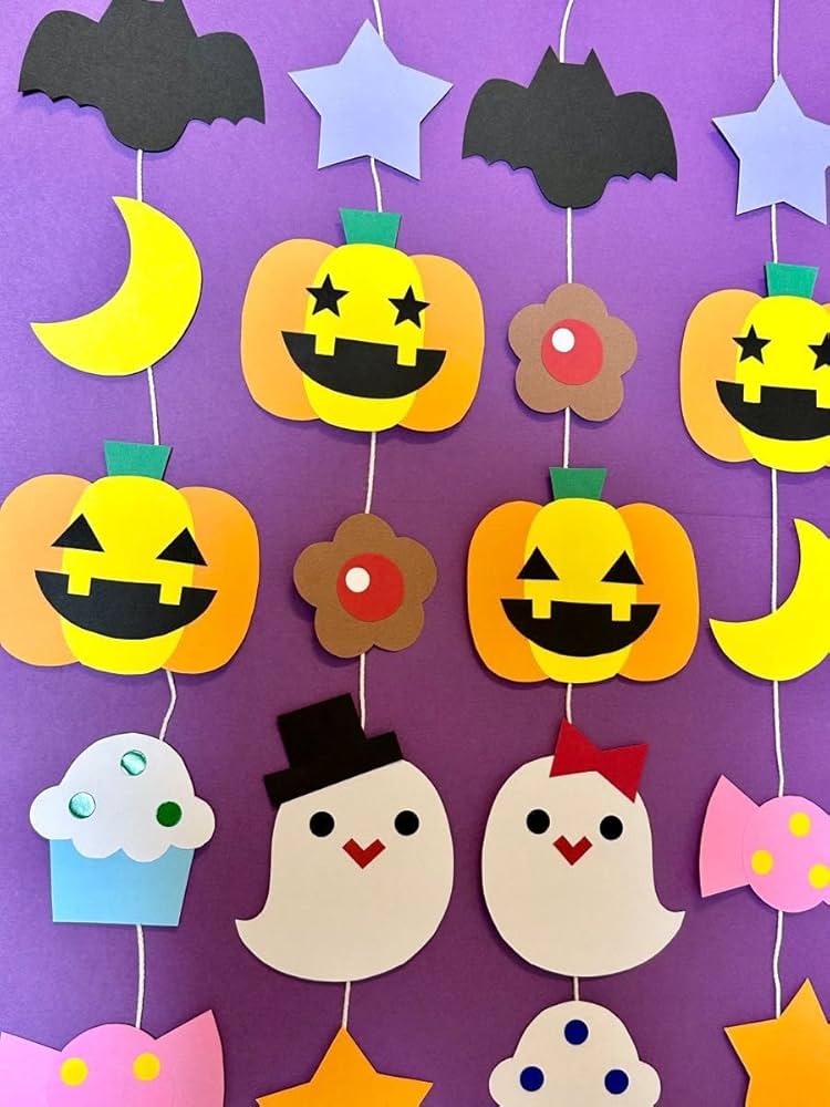 ハロウィンの吊るし飾り４点 吊るし飾り つるし飾り 壁飾り インテリア ハロウィン ドア 飾り