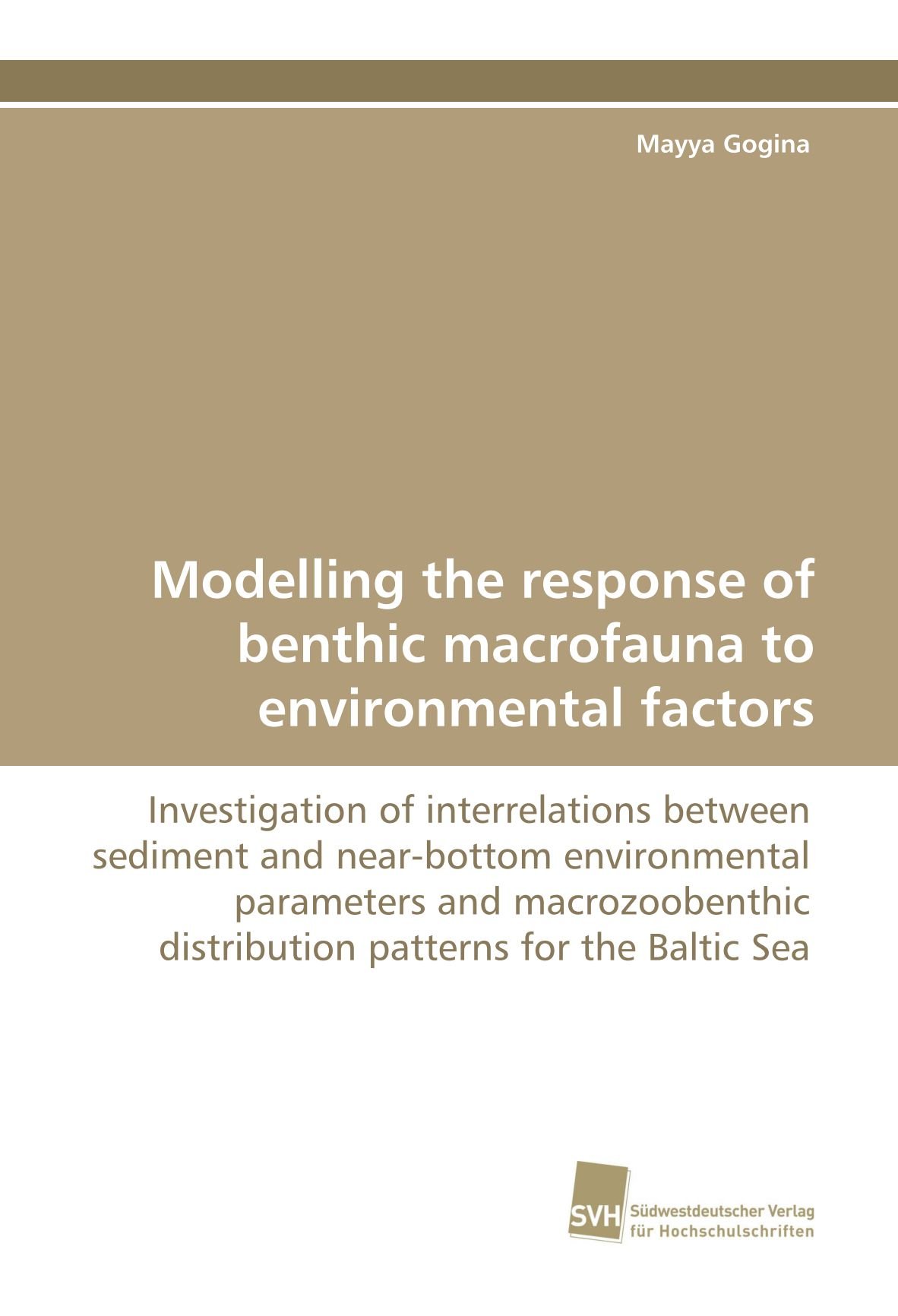Modelling the Response of Benthic Macrofauna to Environmental Factors