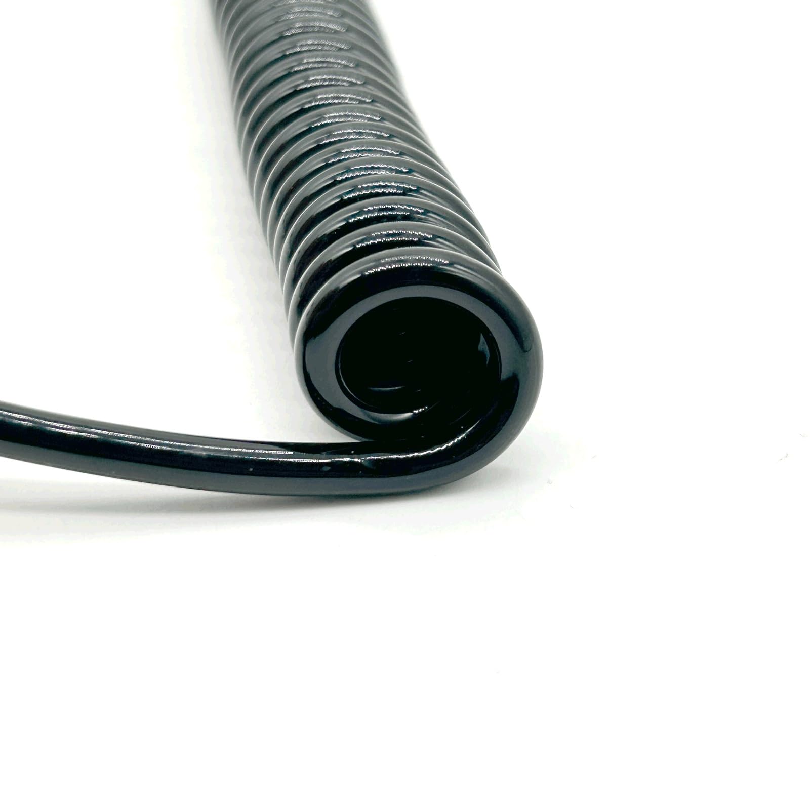 Telescopic Spring Fil thermorétractable électrique à ressort spiralé à 7 conducteurs, 0,2 mm², calibre 24 AWG Length Extendable(Straight 7.5 meters)