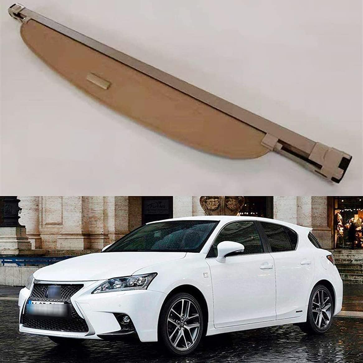 Voiture étagère coffre arrière rétractable pour Lexus CT200H cache-bagages