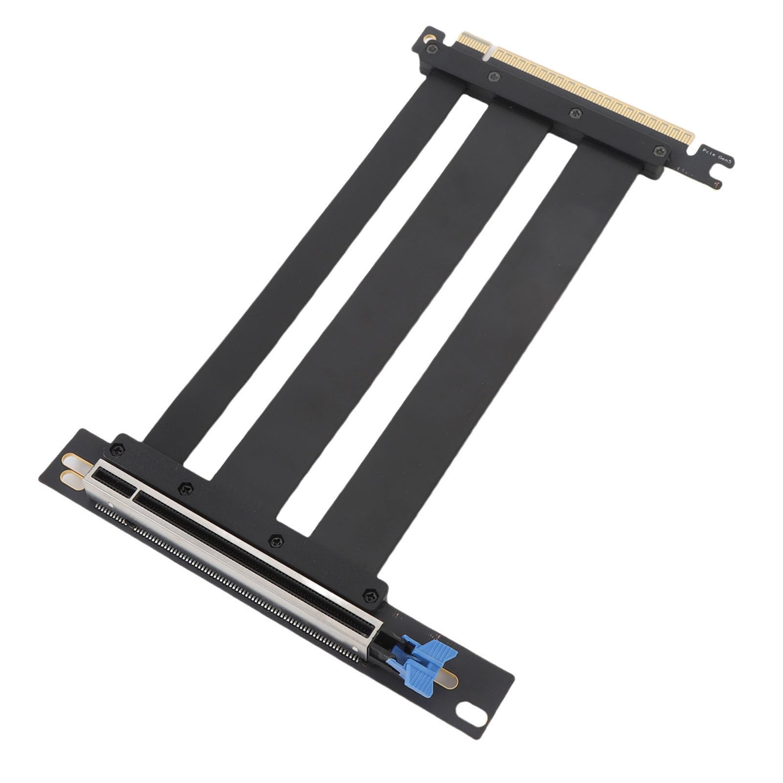 Fabater Ekranowany Kabel Riser PCIE 5.0 X16 do RTX 4090 (Ti) Kabel Przedłużający 128 Gb/s do Obudowy Komputera PC Aplikacje AI — ABS, Czarny (15cm)