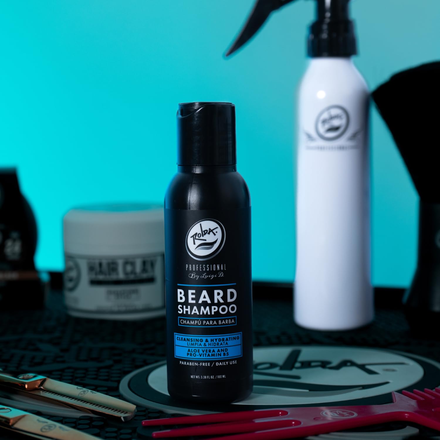 Rolda Beard Wash Kit for Men, Beard Care Products, Polished Gentleman Beard Shampoo and Conditioner.