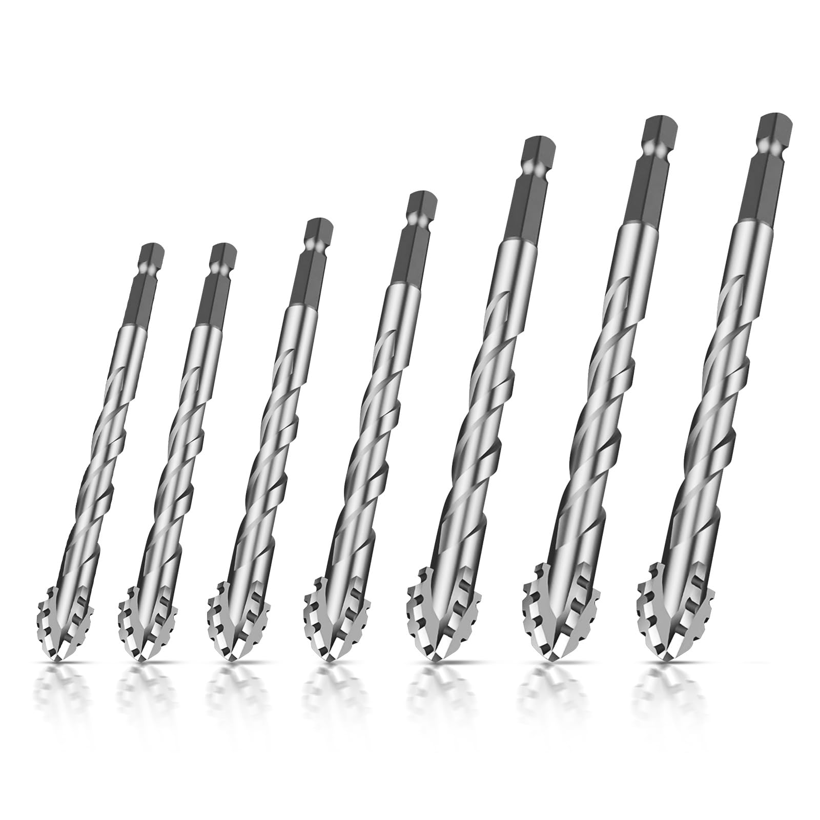 4 Flute Sawtooth Eccentric Drill Bit
