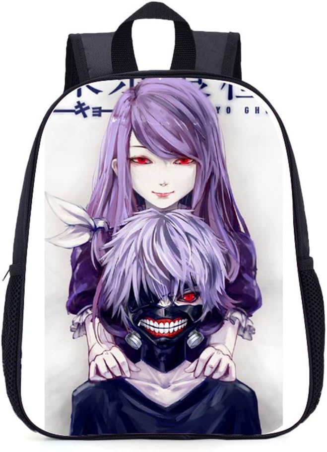 XYUANG Japanese Anime Tokyo Ghoul Cosplay Backpack Casual Daypacks Children's School Bags Rucksack Black