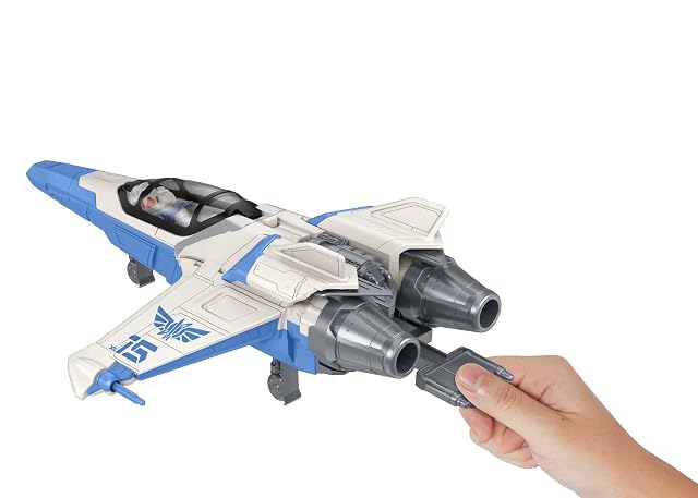 Foto 4 de 7 de Disney Pixar Lightyear Explosión y batalla XL-15 Figura de acción Buzz con nave espacial con lanzadores…