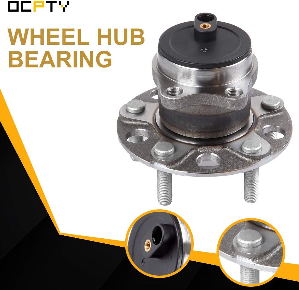 OCPTY 1pc 512332 Rear Wheel Bearing and Hub Assembly fit for 5-Lug W/ABS for Dodge Avenger for Dodge Caliber for Jeep Compass Patriot Sebring 200 07 08 09 10 11 12 13 14 15 16
