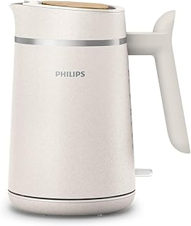 Philips Eco Conscious Edition Electric Kettle, 1.7 L, 2200 W, 100% Bio-Based Plastic, Automatic Shutdown, 360° Rotating Ba…