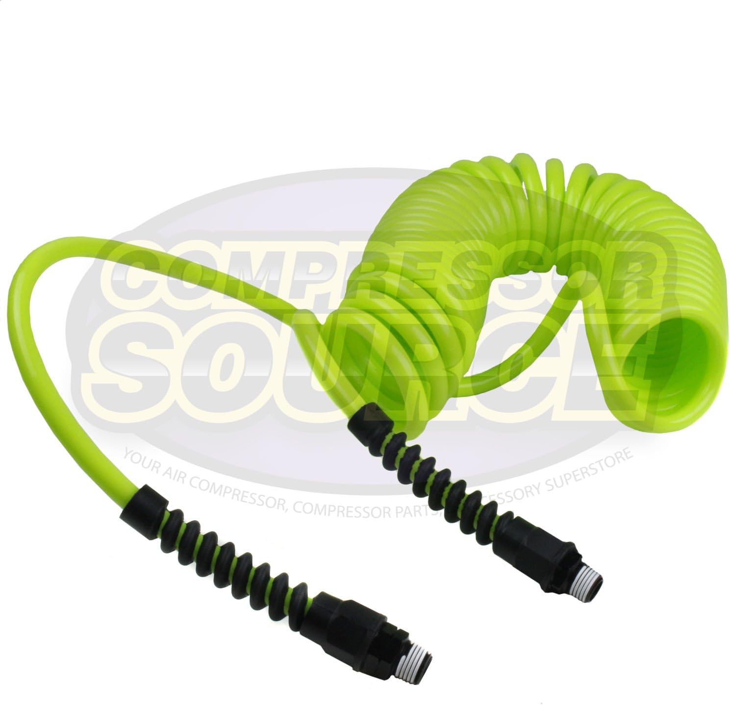 Flexzilla Polyurethane Recoil Air Hose, 1/4 in. x 25 ft, ZillaGreen - LP1425AFZ : Automotive