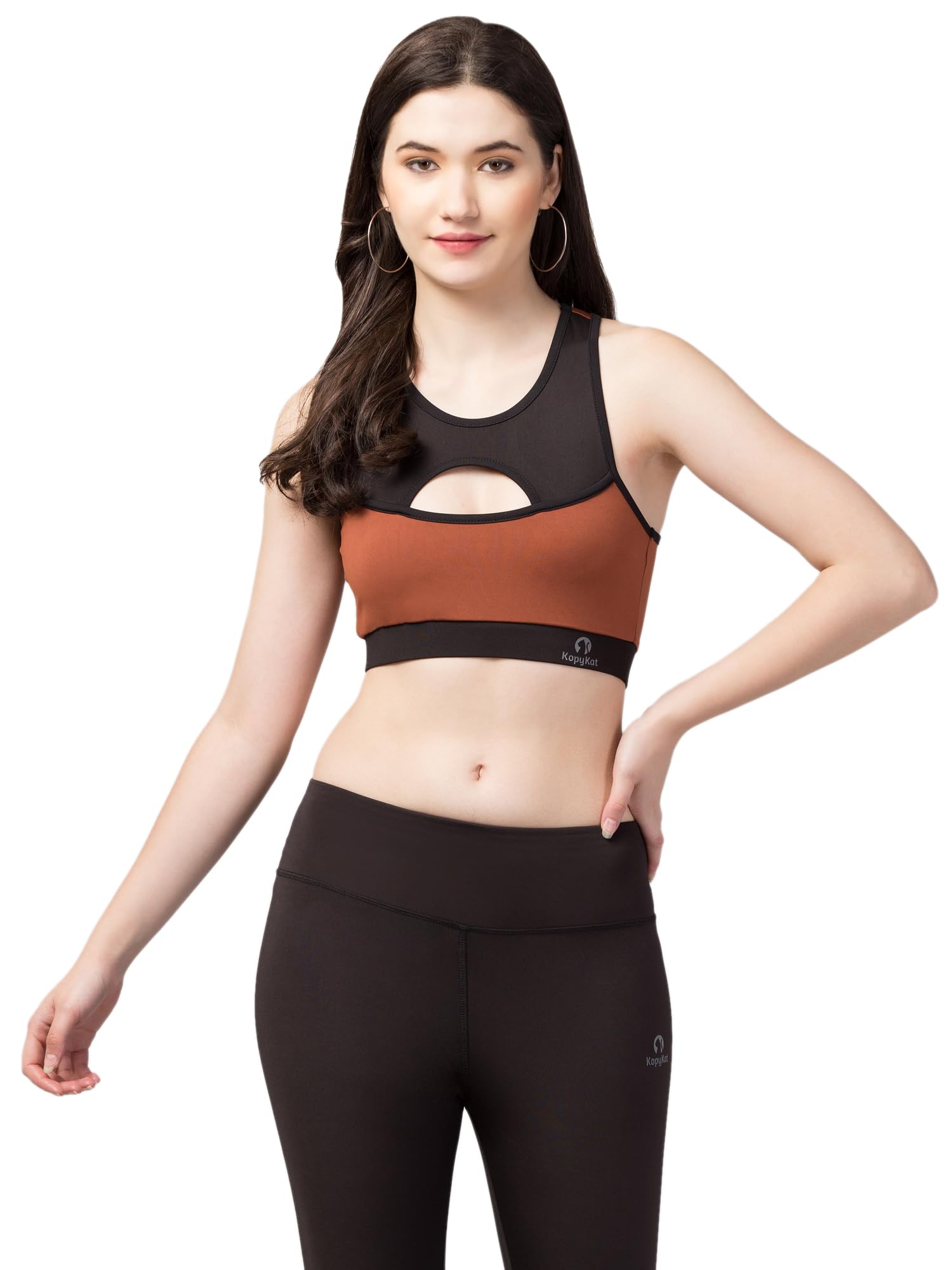 kopykat Women's Non Padded Wire Free Fourway Lycra Sports Bra-picture-52