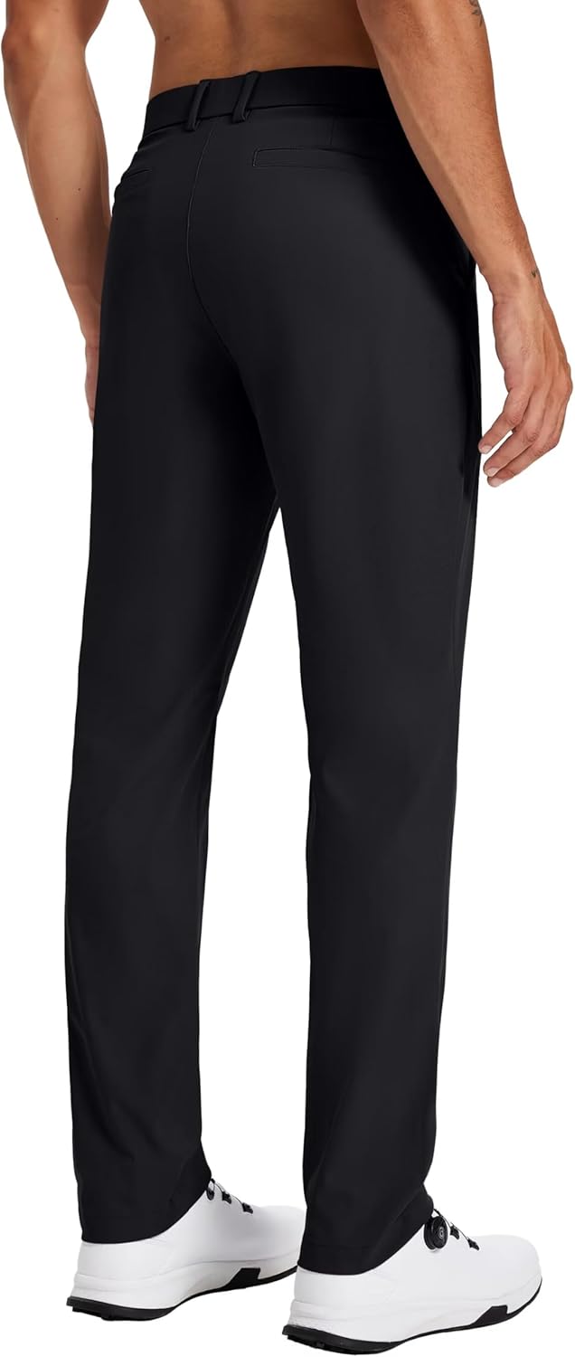 Tyhengta Men's Golf Pants 30"/32"/34" Lightweight Comfy Stretch Work Dress Pants - Image 2
